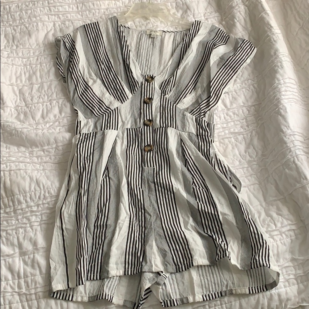 Striped romper